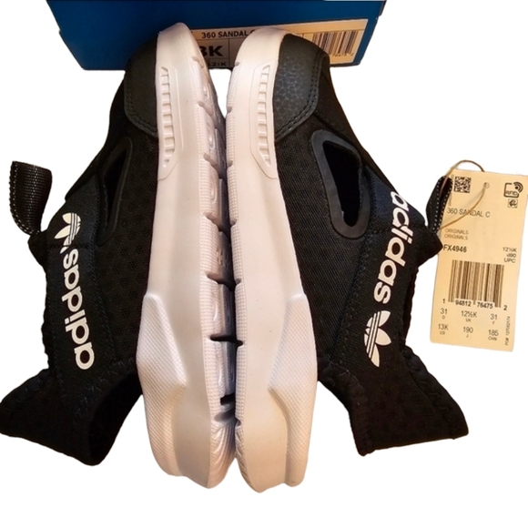 adidas Other - Adidas 360 Sneaker Sandals Adidas Sandals Black White Kids Size 13 & Size 1 NEW